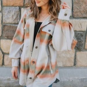 Free People Multicolor Button Down Shirt